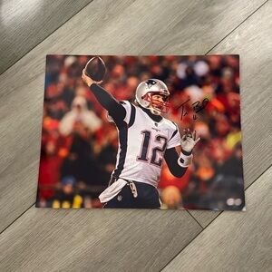 Tom brady autographed patriots signed 11x14 photo Tampa bay buccaneers